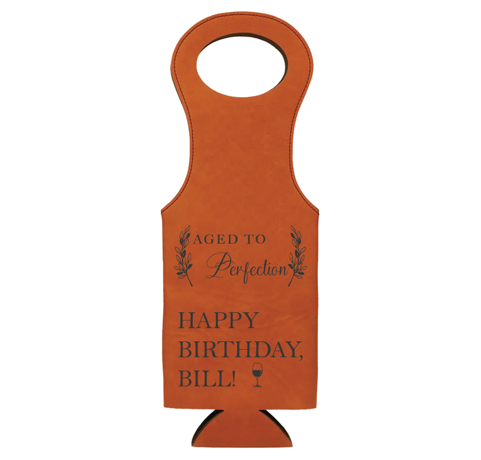 Wine Bag - Engraves Black