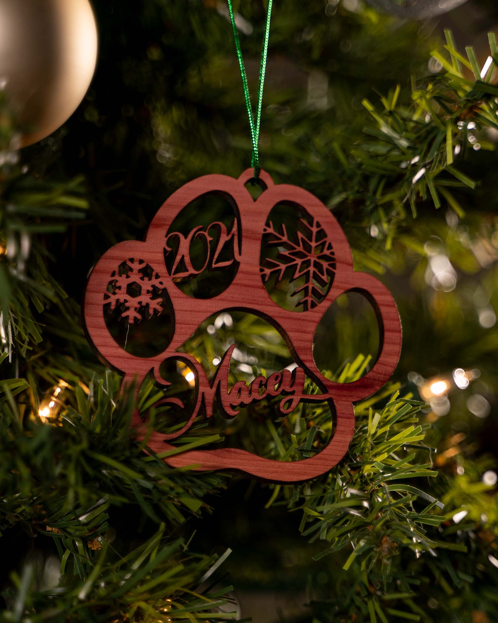 Custom Paw Print Ornament