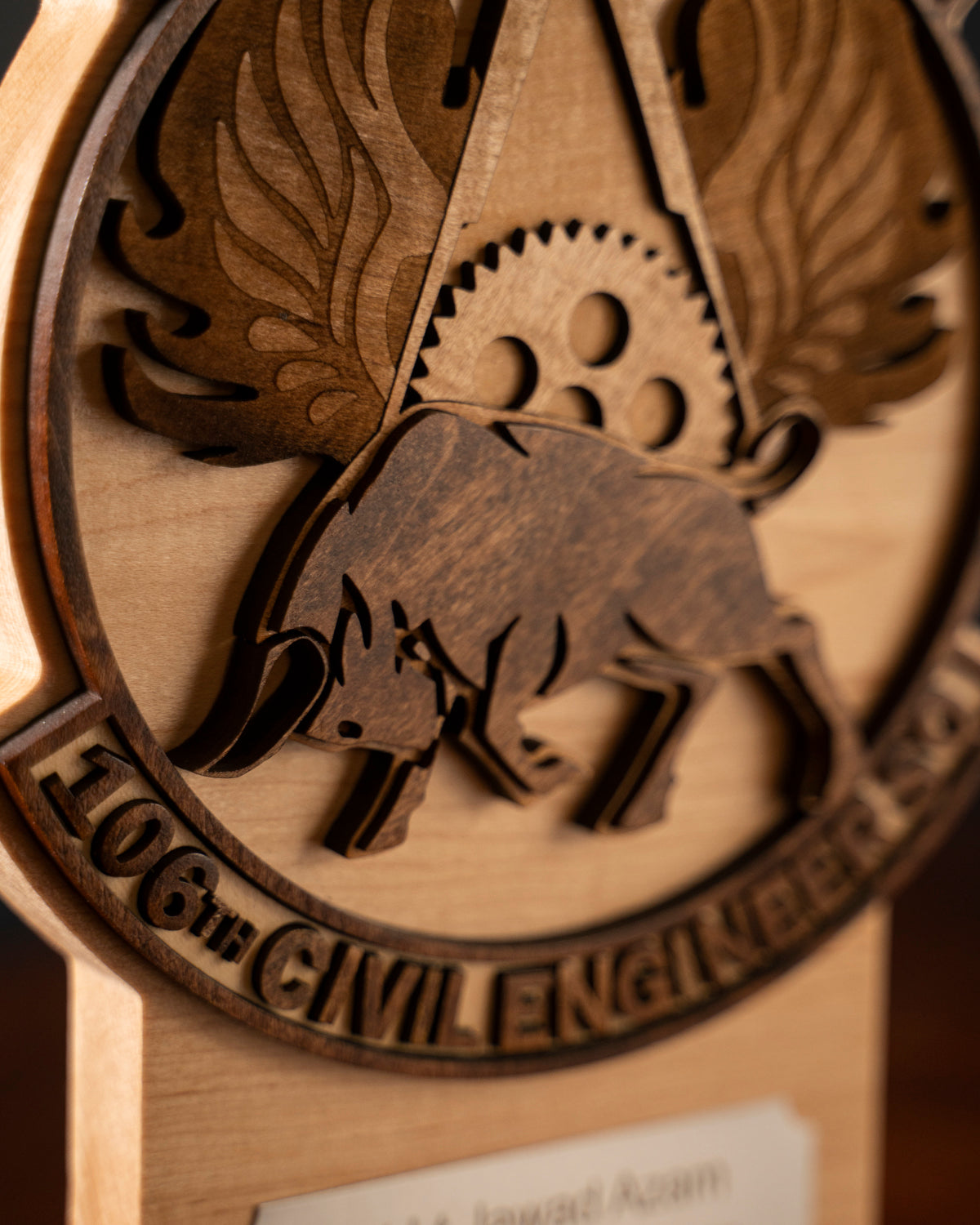 3D Retirement Plaque