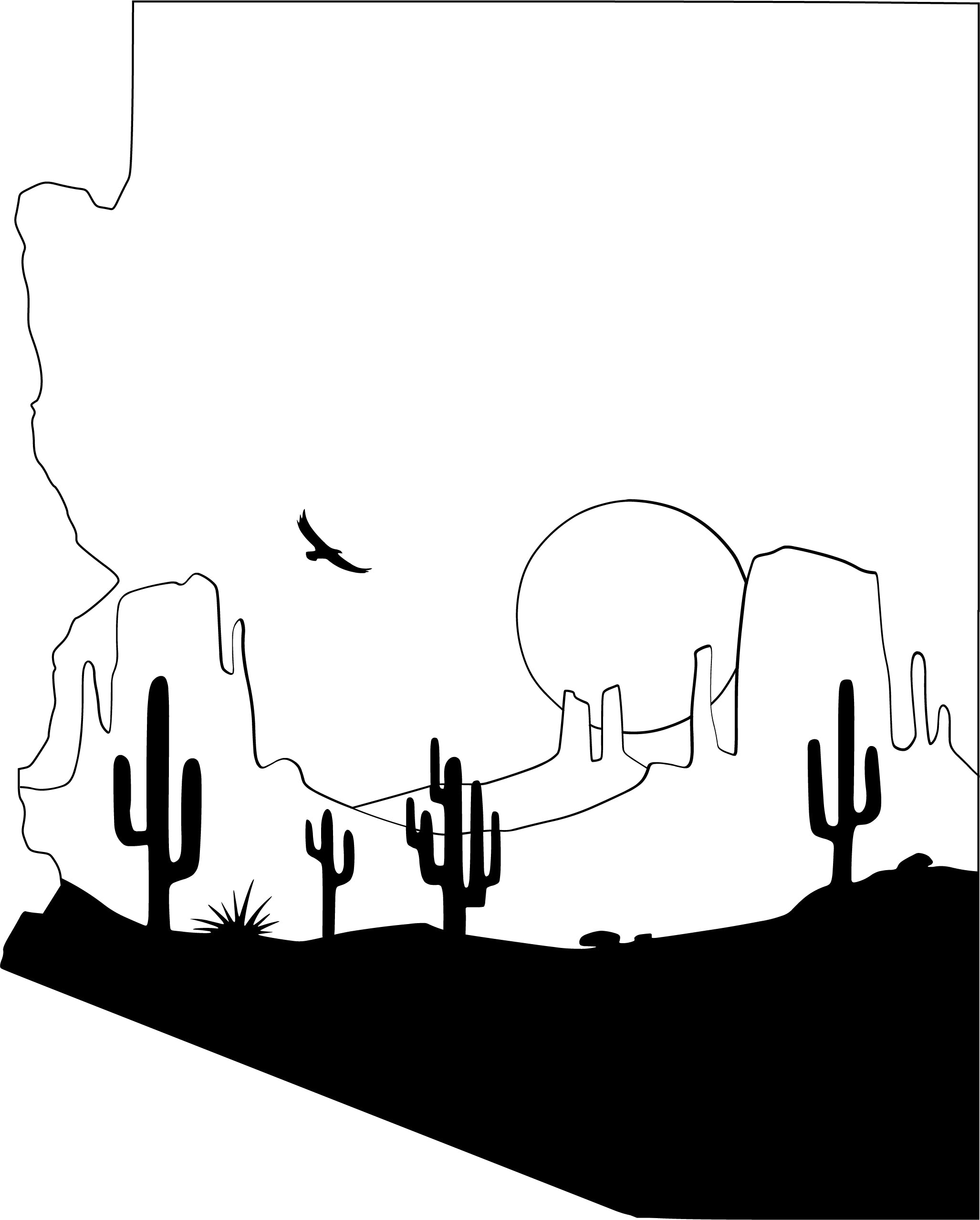 Desert Landscape Key Hanger