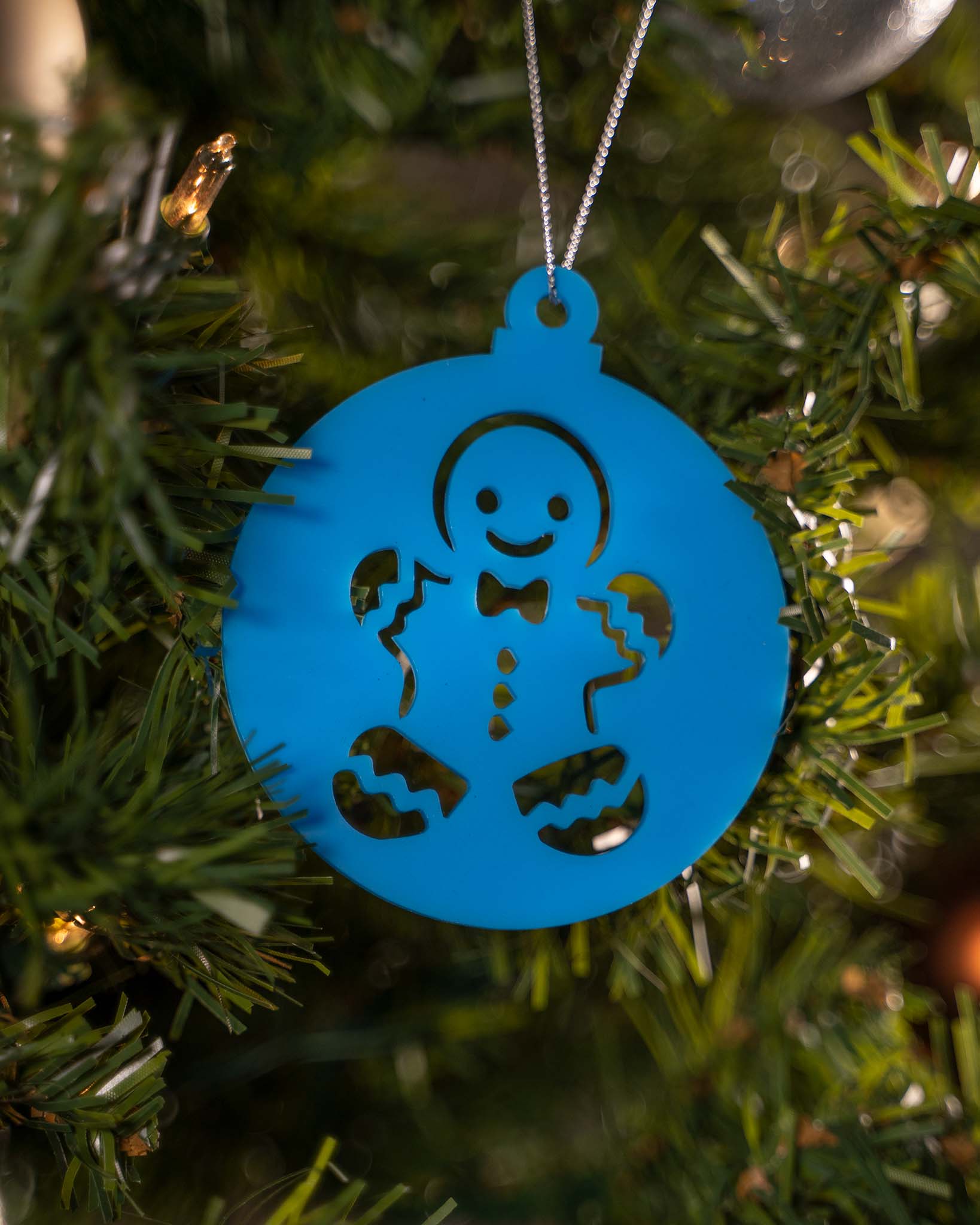 Gingerbread Man with Bow Ornament