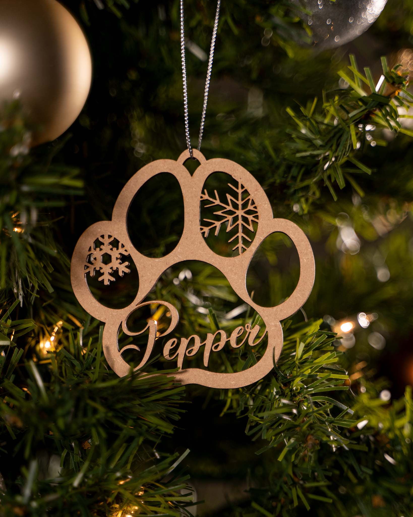Custom Paw Print Ornament