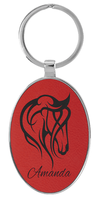 Leatherette Keychains