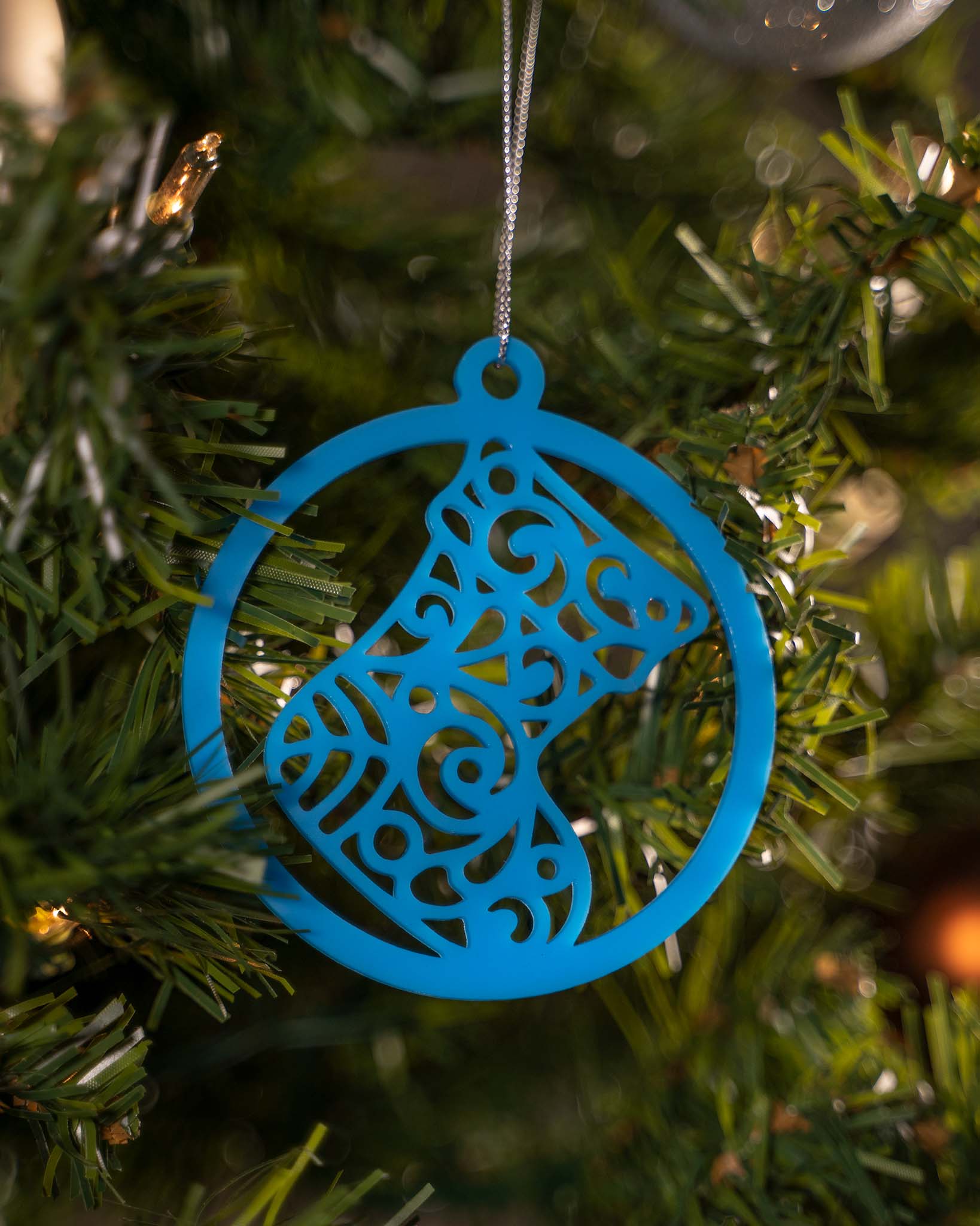Swirl Stocking Ornament